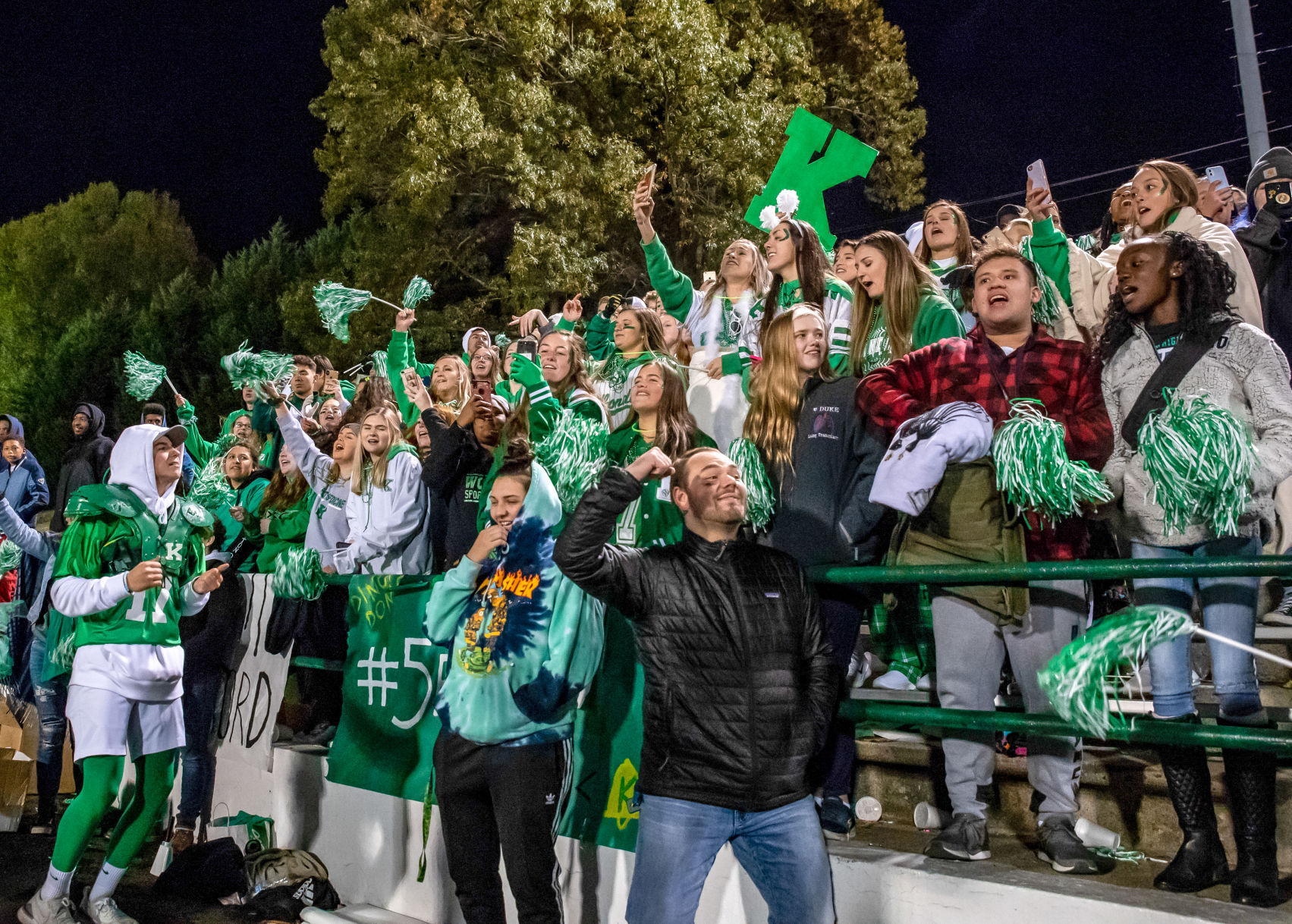 the annual Battle of the Bell high school football game
